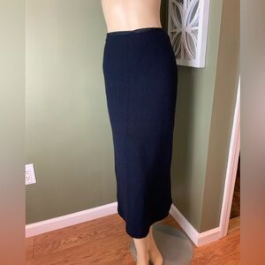 Ralph Lauren Navy Pencil Skirt wool size 4